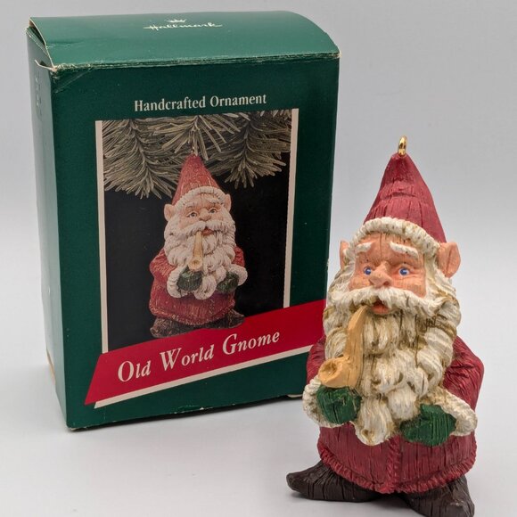 Hallmark Keepsake Old World Gnome 1989 Vintage Handcrafted Christmas Ornament - Picture 2 of 10